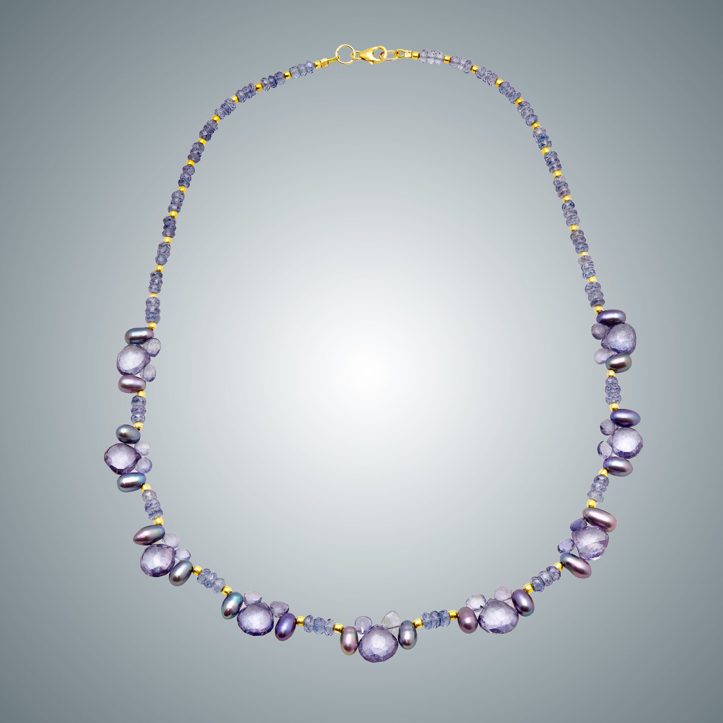 Iolite & Pearl Necklace