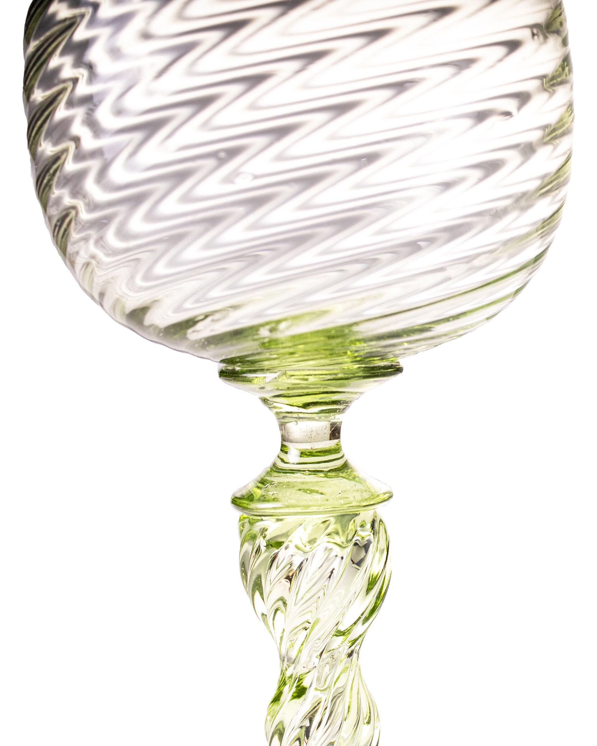 Pale Lime Green Goblets