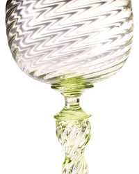 Pale Lime Green Goblets