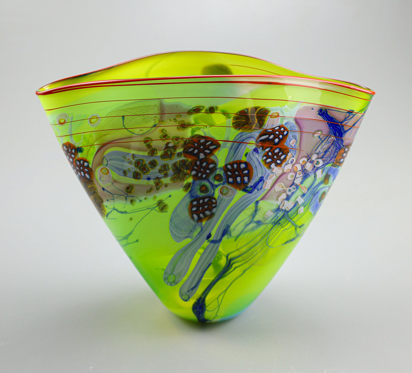 Color Field Vase in Key Lime