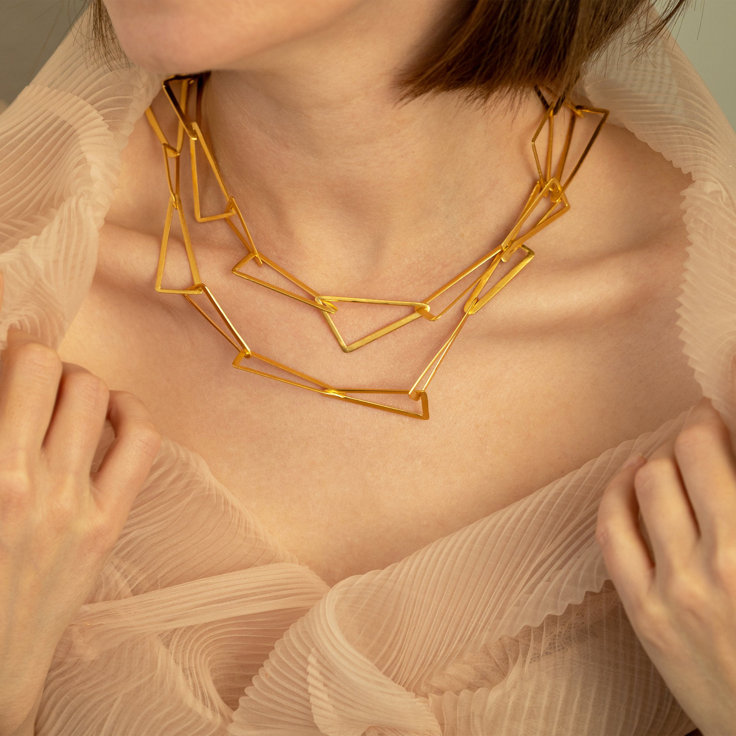 Triangle Necklace | Photo by Olya