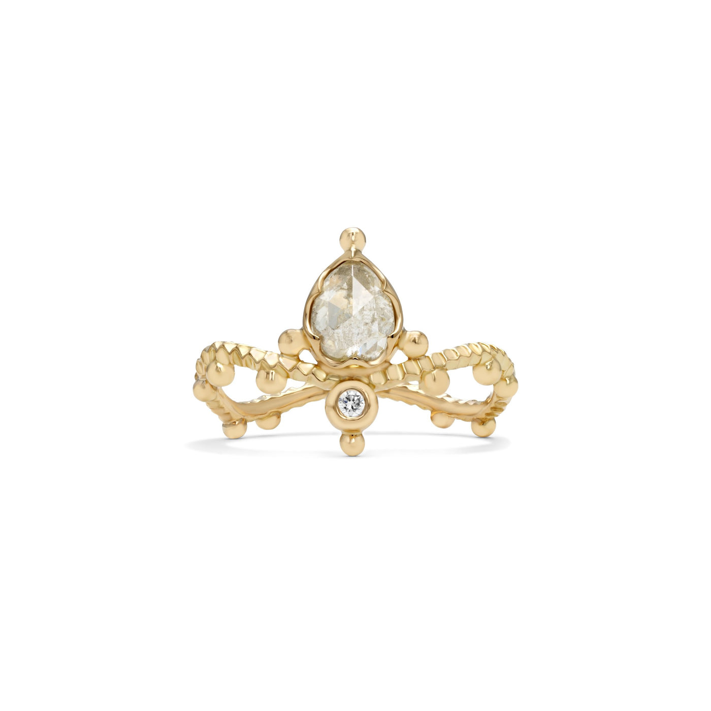 Rose-Cut Diamond Tiara Ring