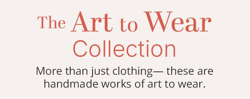 Women's Art to Wear Clothing