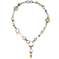 Black & Gold Plumb Bob Treasure Necklace