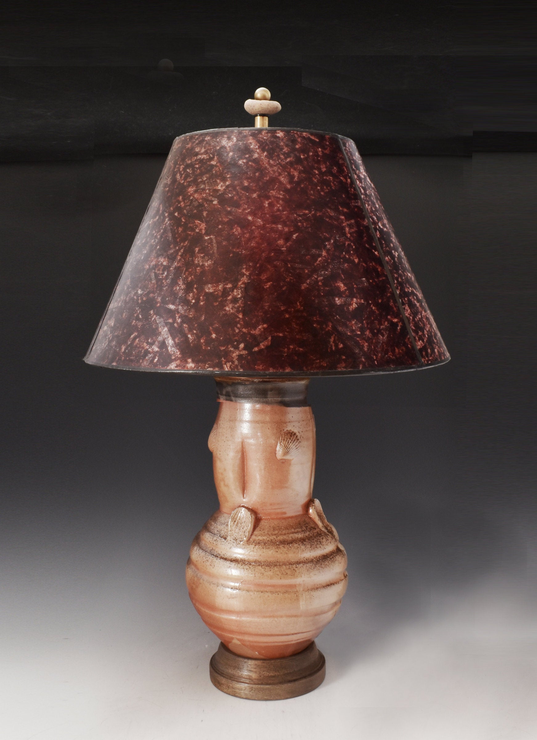 Handmade, Wheel Thrown Stoneware Lamp 56