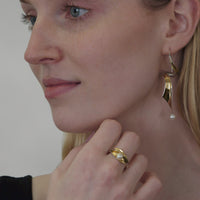 Leaves with Pearl Ring
