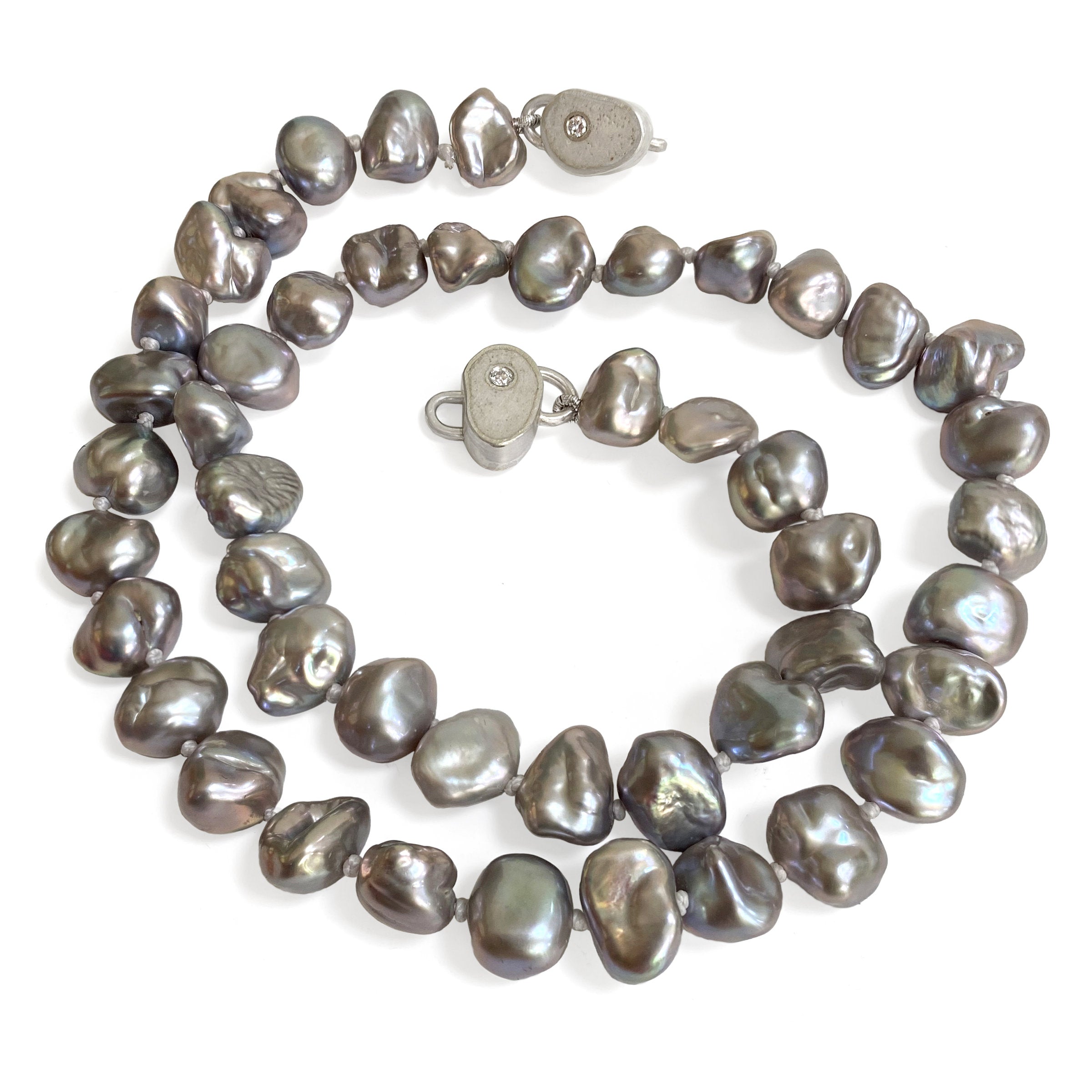 Grey Keshi Pearls Necklace