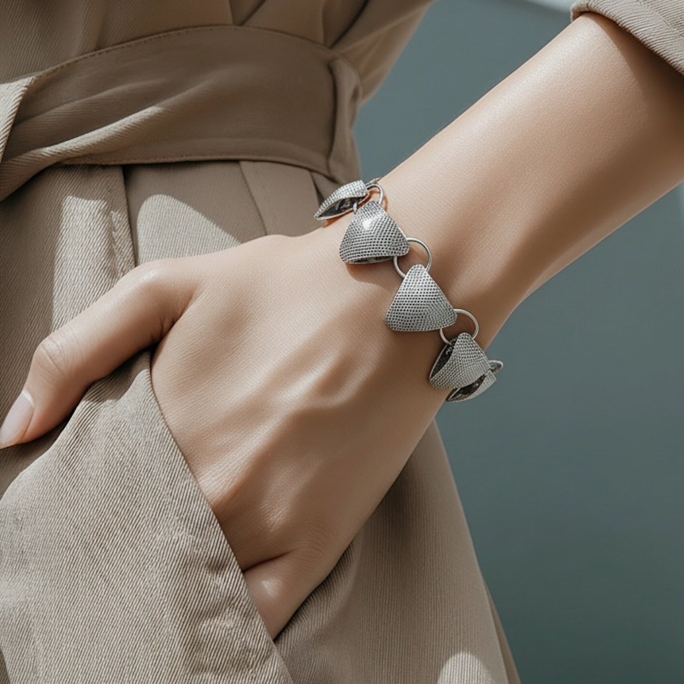 Triangle Pillow Bracelet