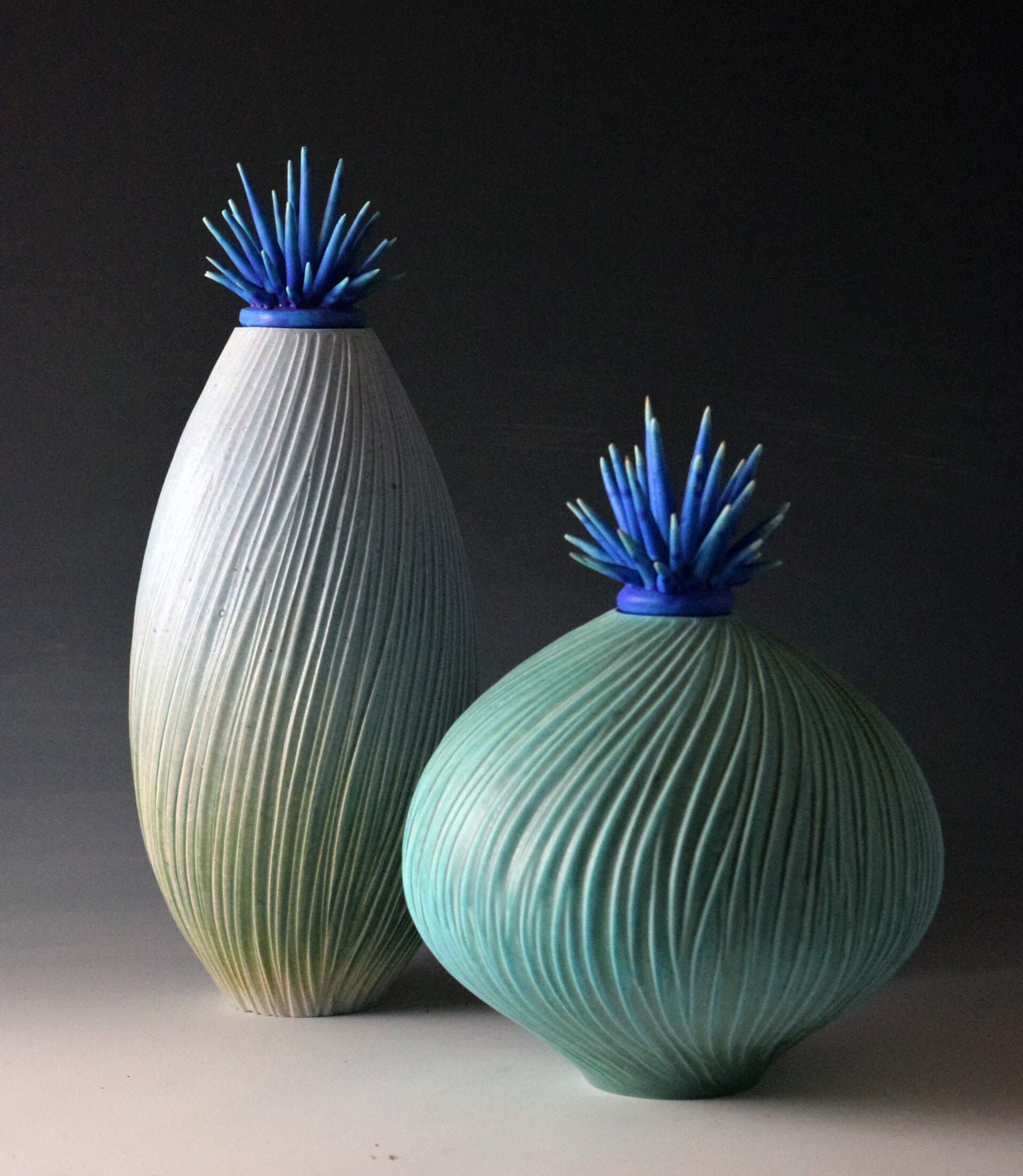 left to right: cornwall & jade, soft turquoise