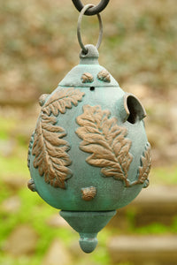 Oak Leaf Verdigris Birdhouse