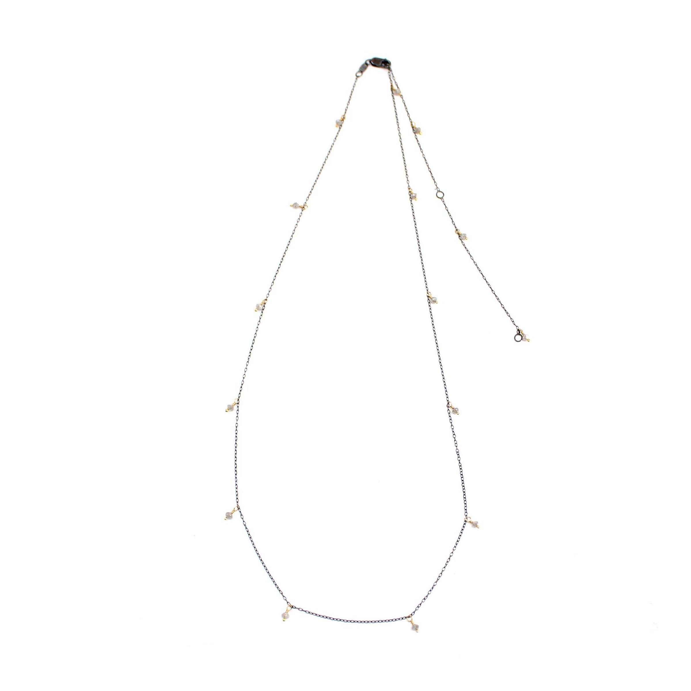 Dangly Diamond Chain Necklace