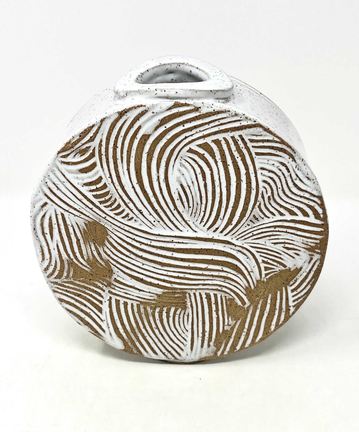 Textured Circle Vase
