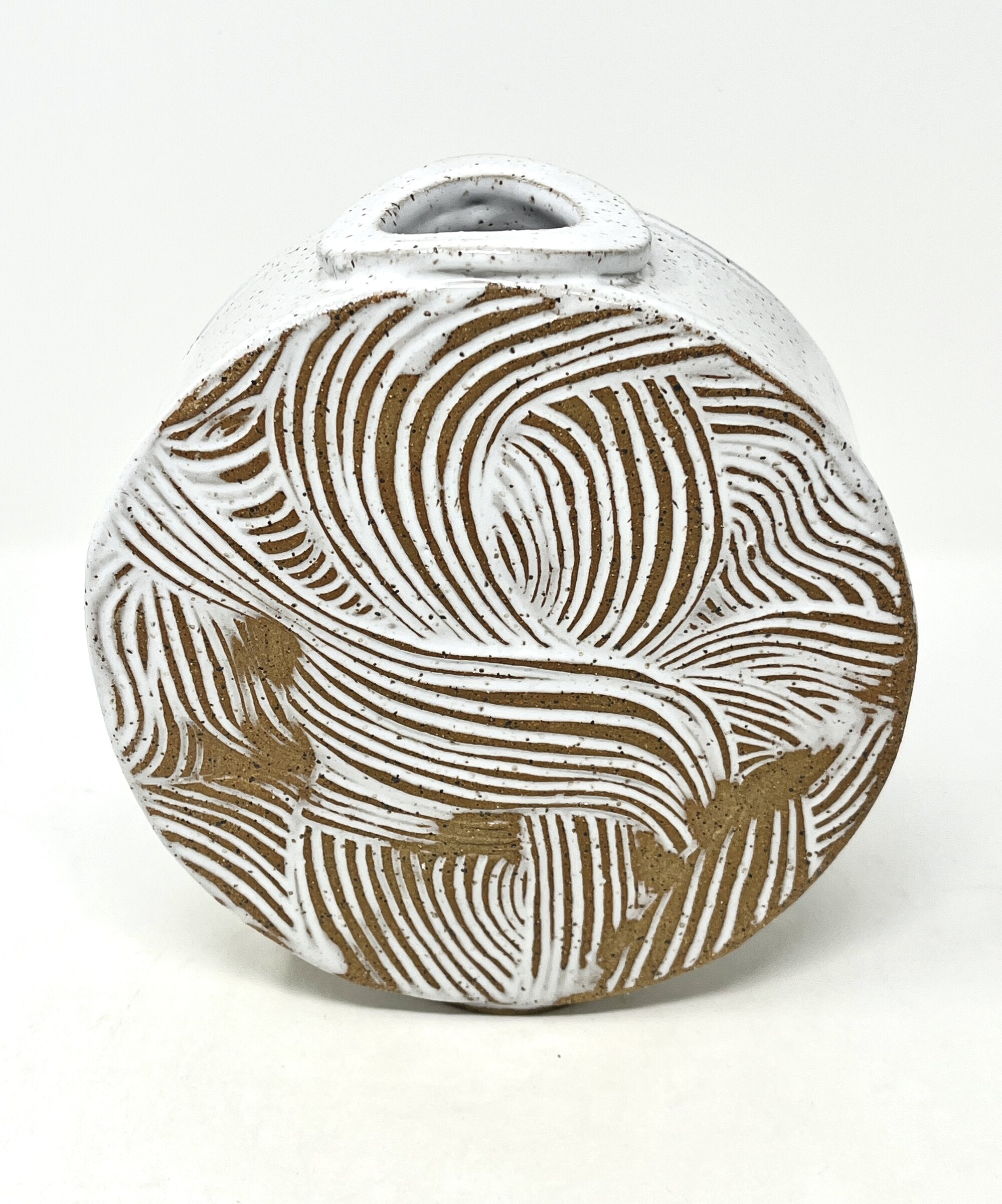 Textured Circle Vase