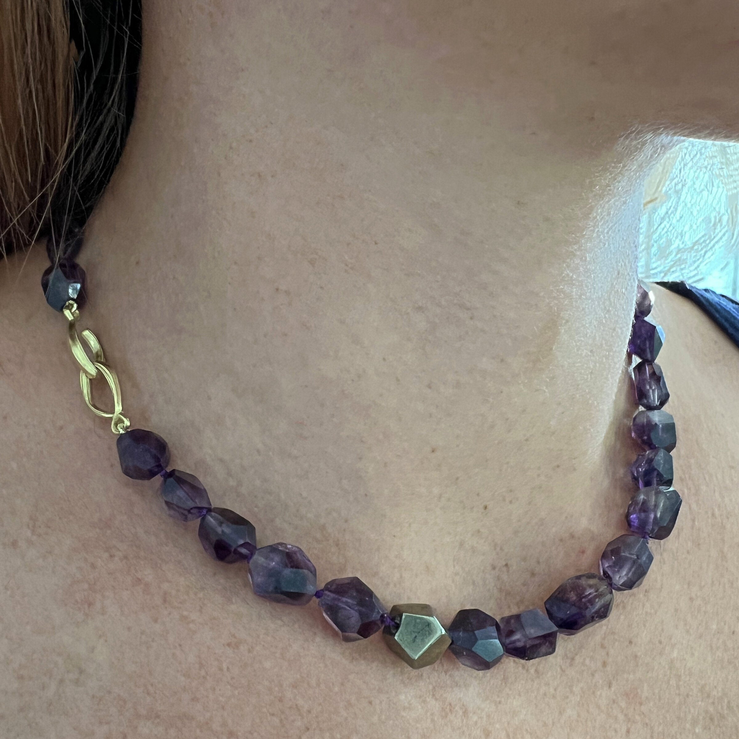 Elestial Amethyst Candy Necklace