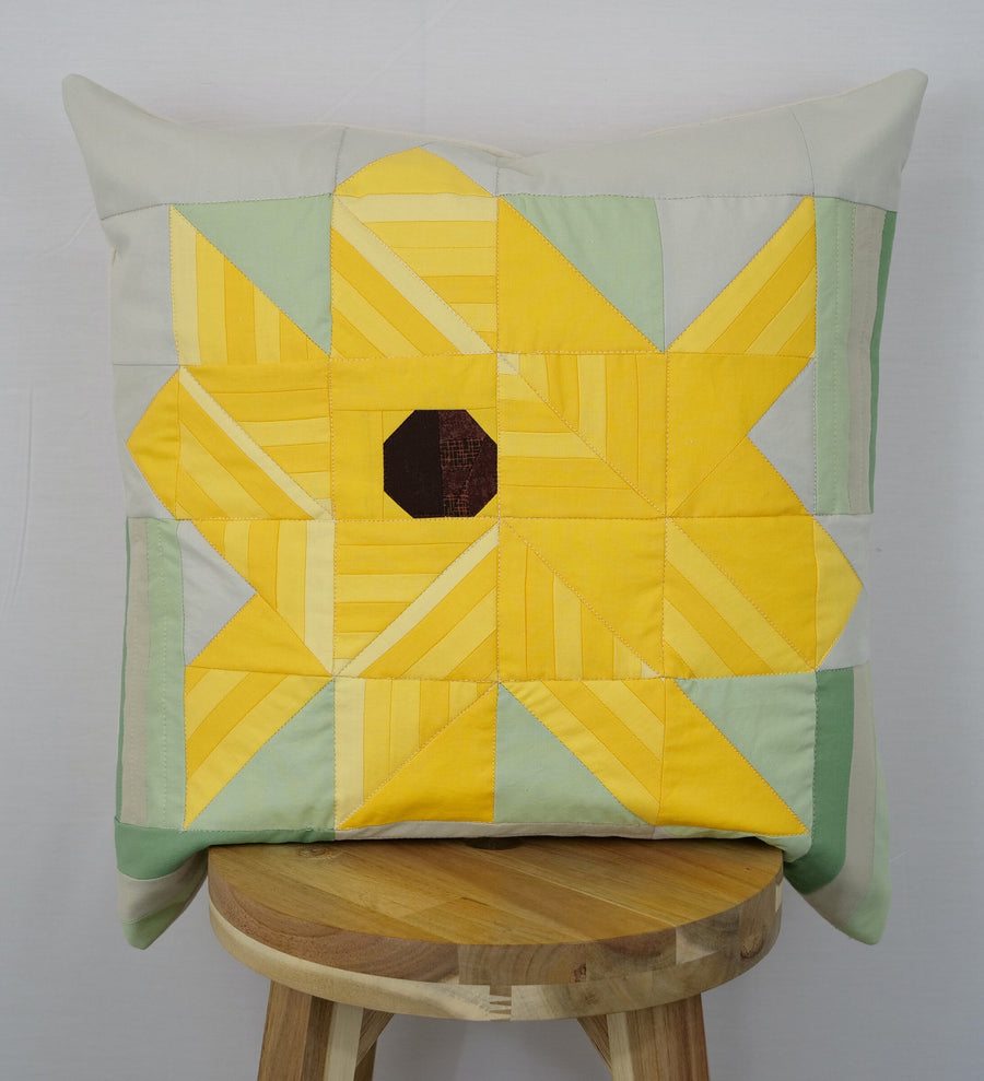 Black-Eyed Susan Sunflower Pillow