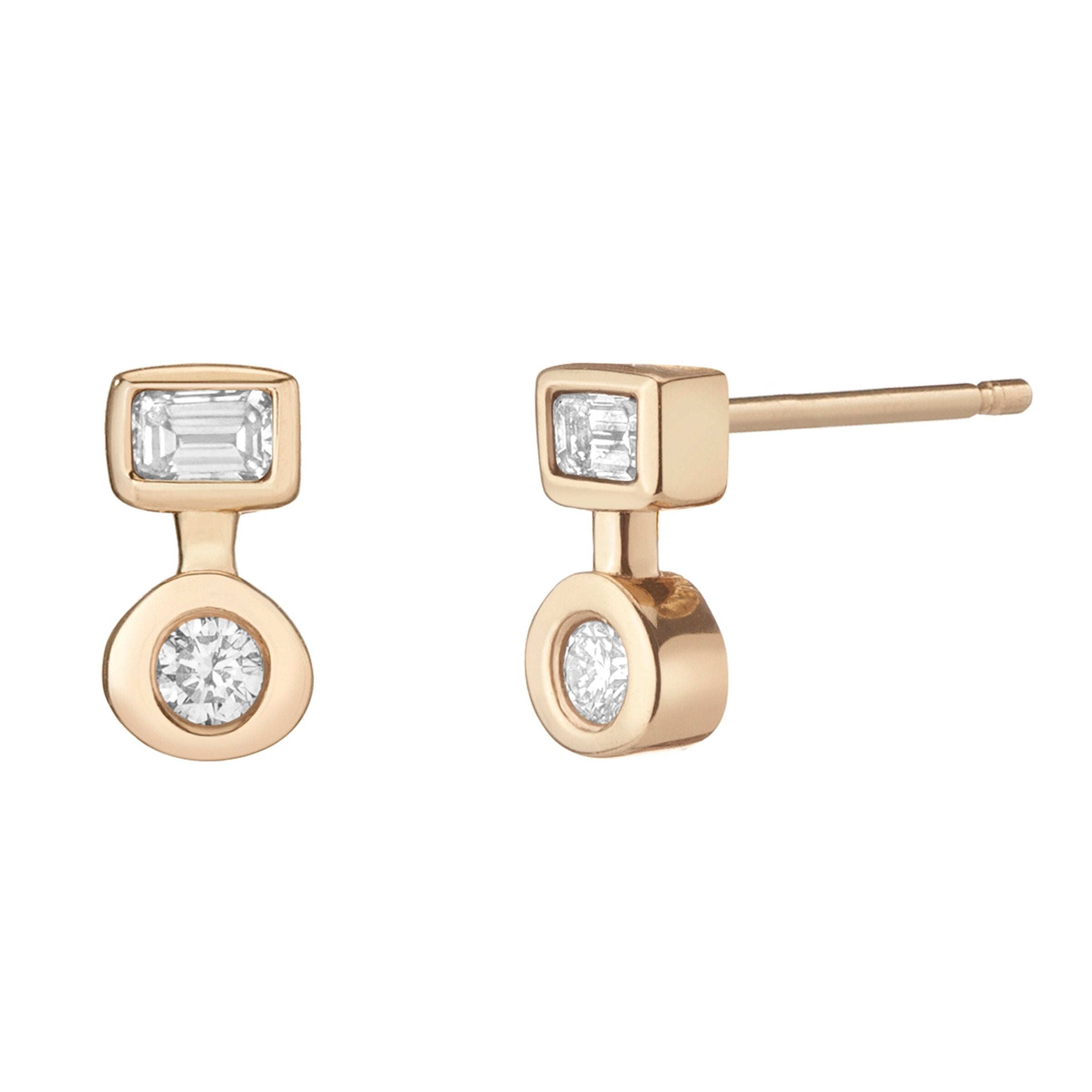 Cloister Stud Diamond Earrings