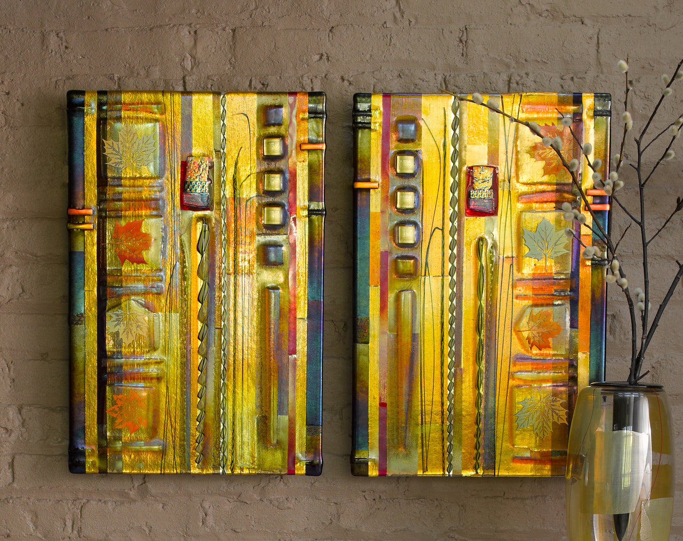 Amber Leaf Panels