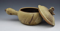 Stoneware Casserole with Bird Finial II