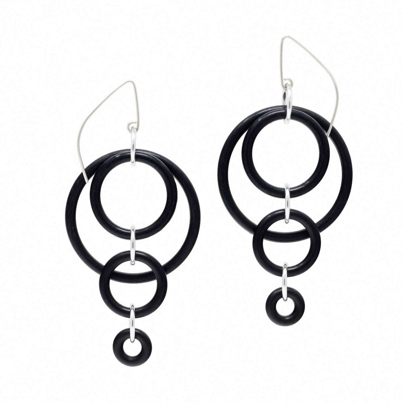 silver-toned jump rings