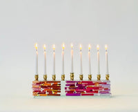 Menorah Parting of the Sea in Sunset