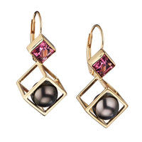 Unique Cage Cubed Earring