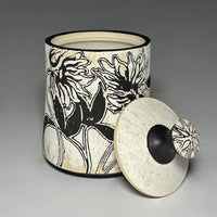 Floral Print Lidded Jar