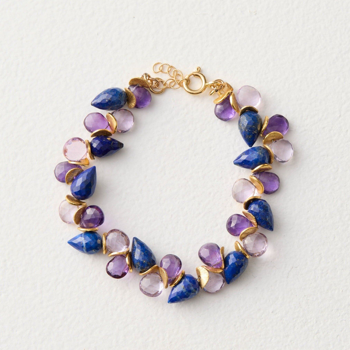 Lapis & Amethyst Signature Bracelet