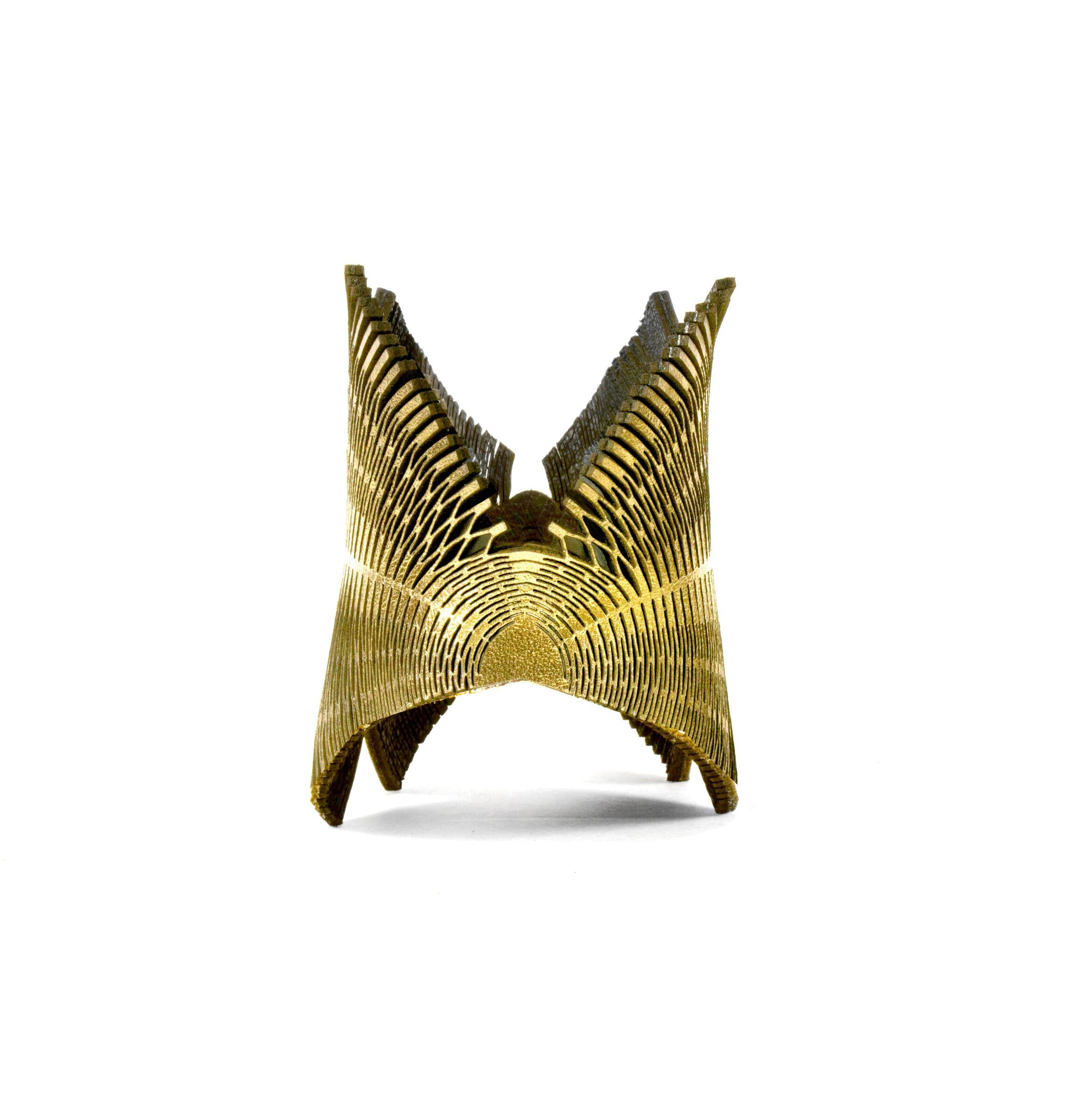 gold metallic leather