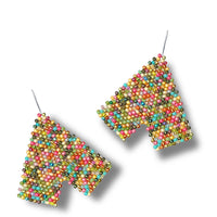 Confetti Bead-Woven Earrings