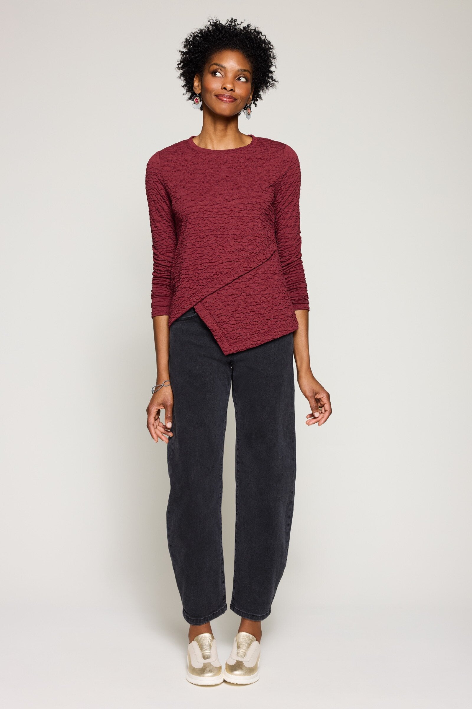 Denim Barrel Leg Pant