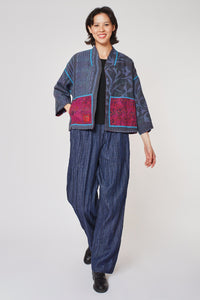 Stand Collar Cropped Jacket #2