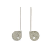 Sterling Silver with Gray Concrete