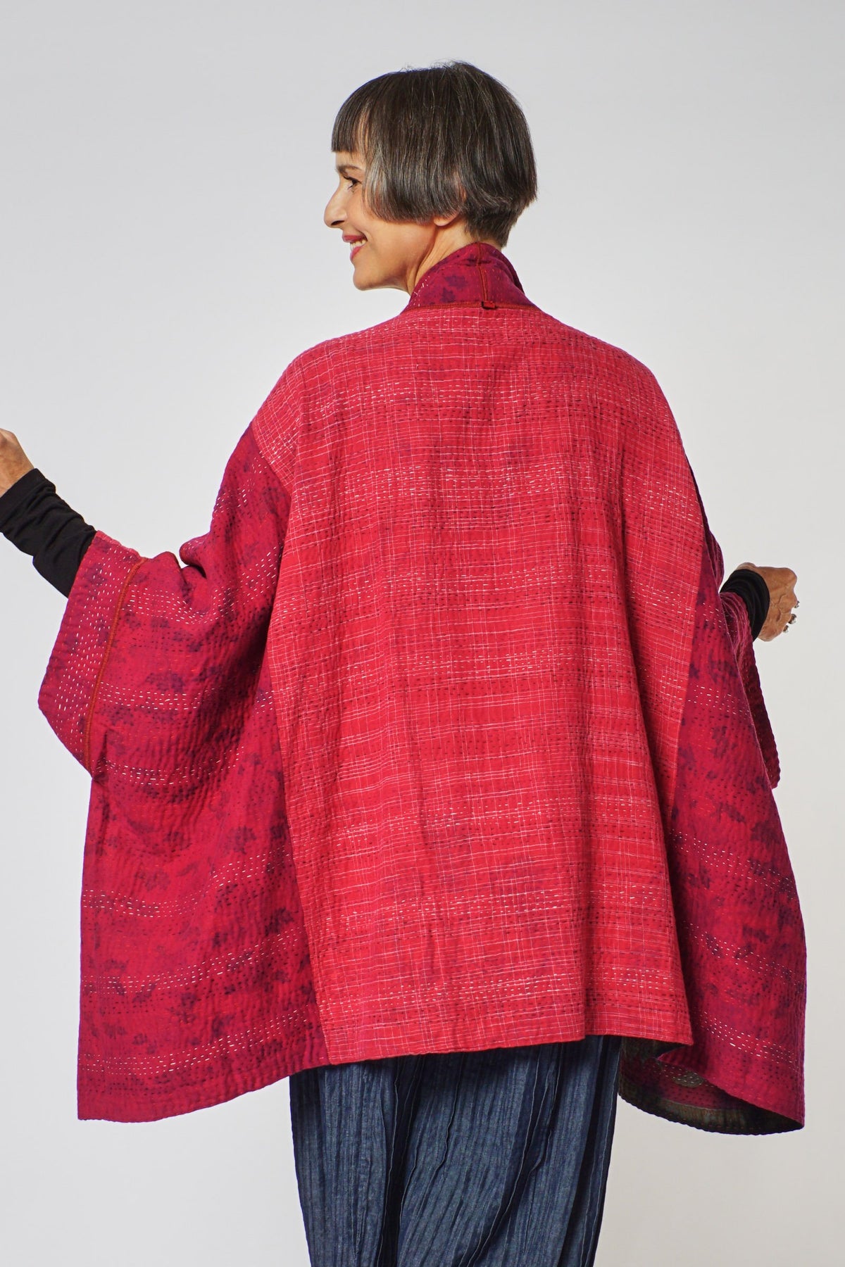 Double Collar Poncho #7