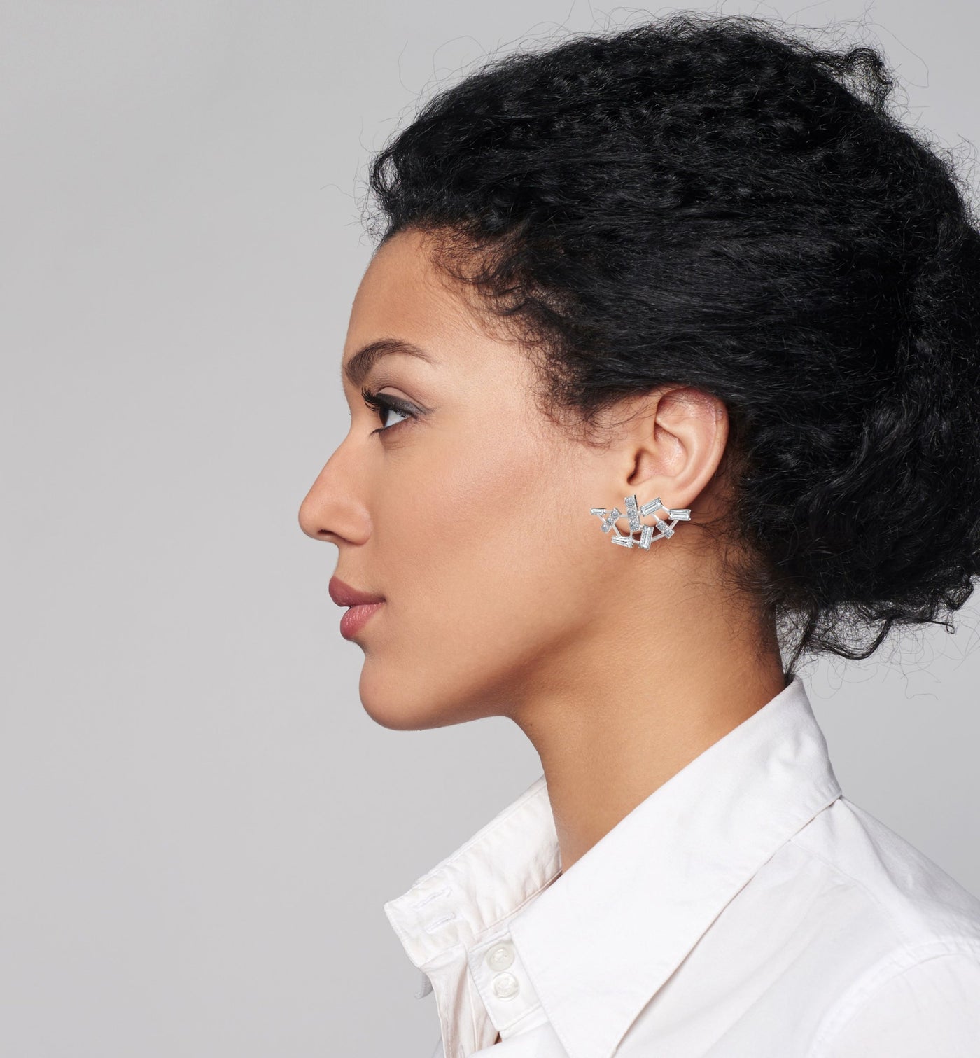 Diamond Cluster Earrings