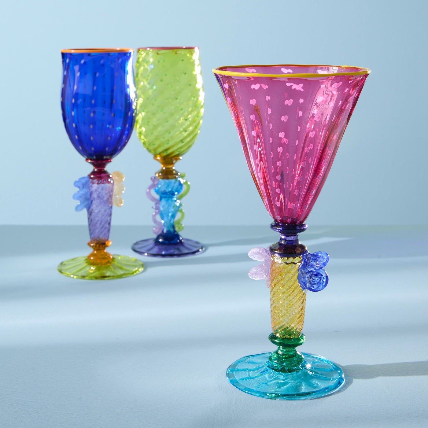 Tutti Frutti Wine Goblets
