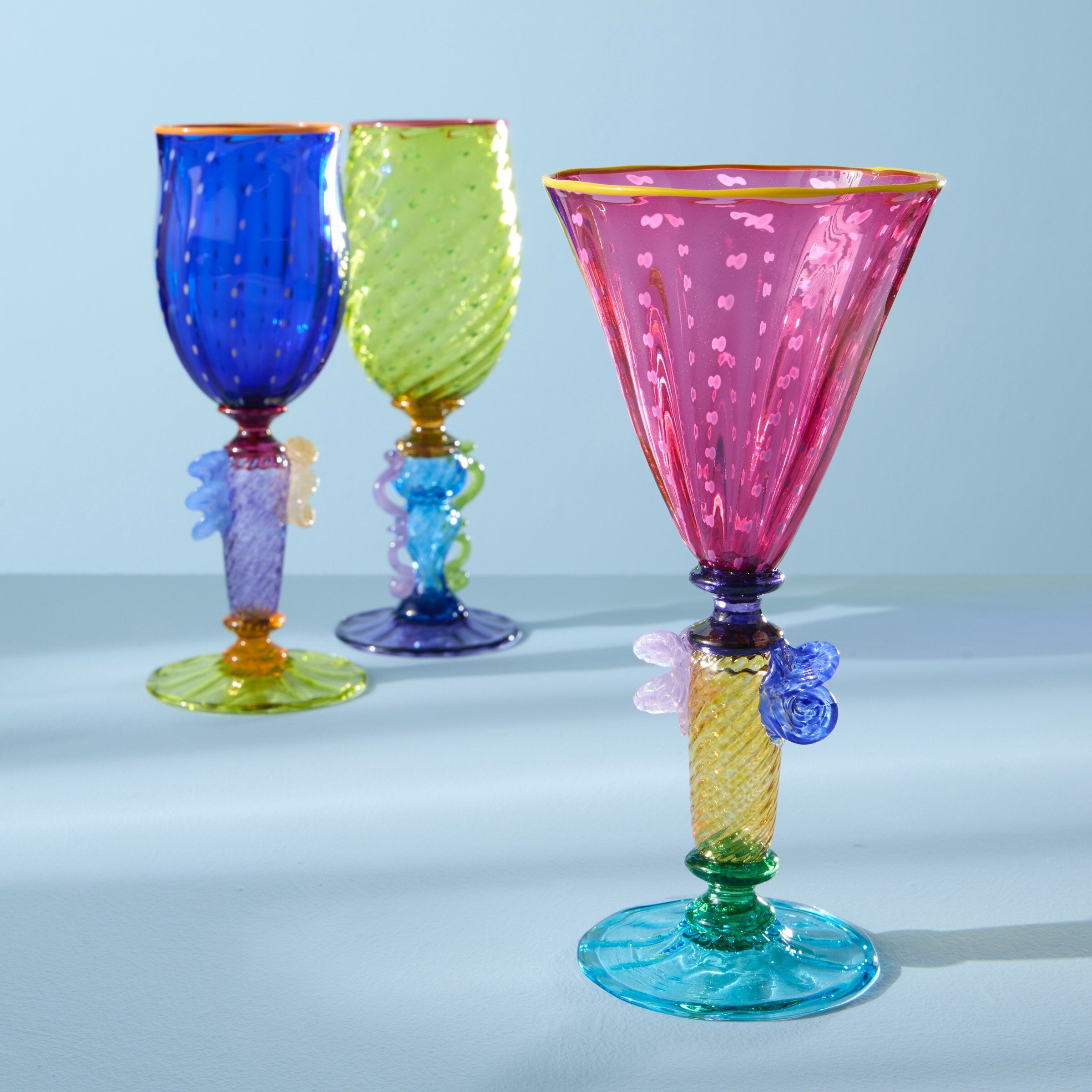 Tutti Frutti Wine Goblets