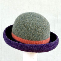 Striped Felt Hat