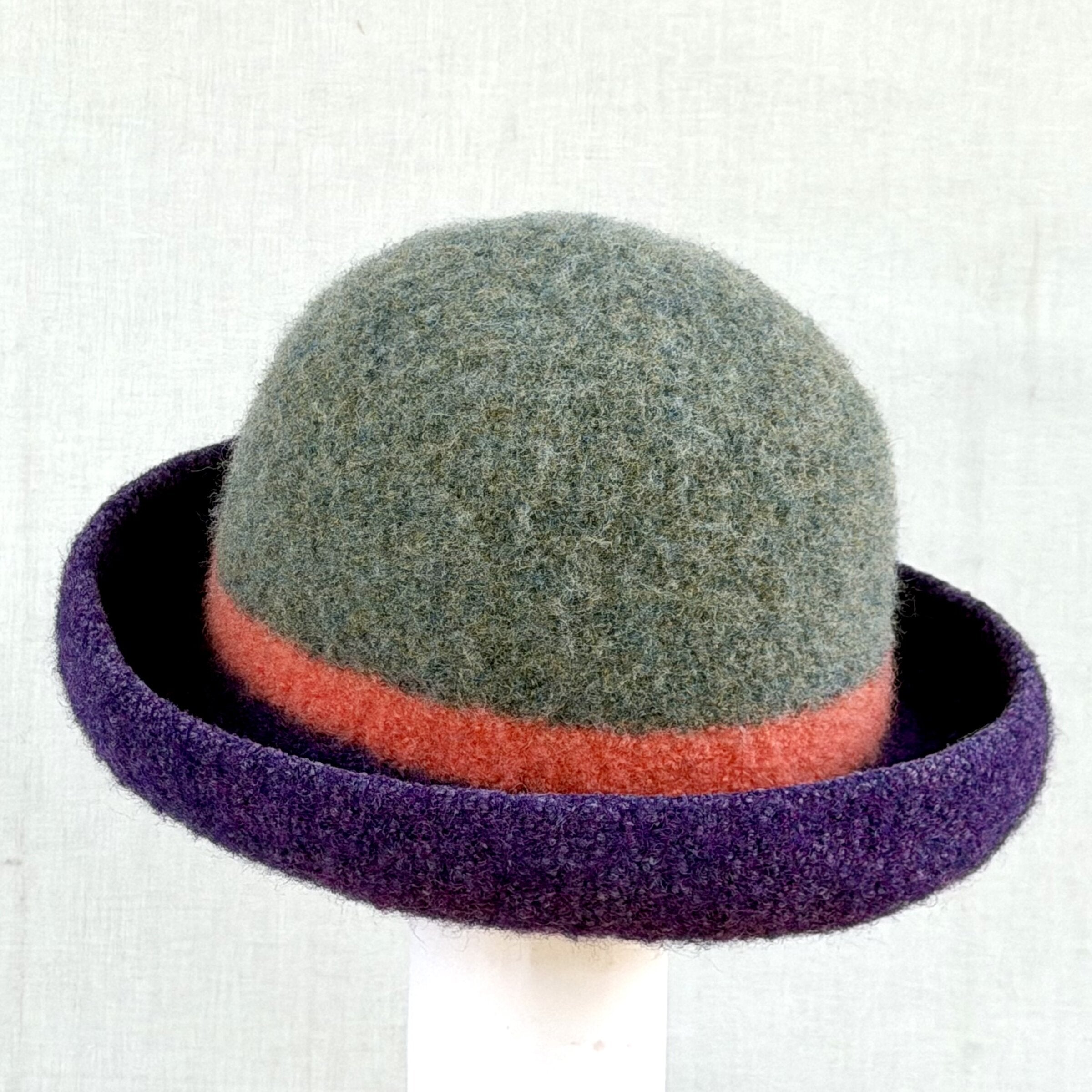 Striped Felt Hat
