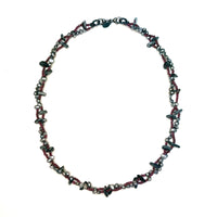 Garnet, Pearl & Fordite Necklace