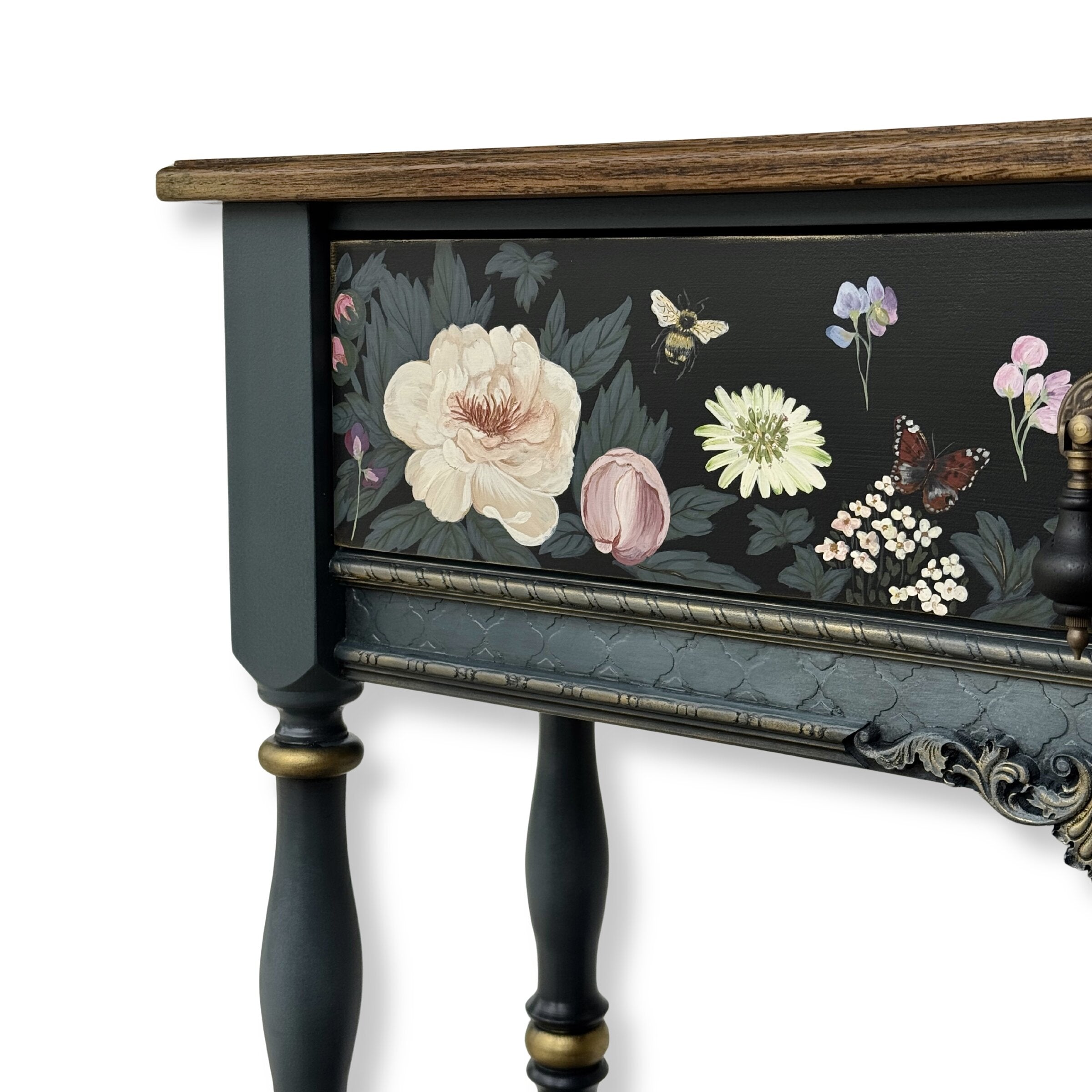 Peonies at Dusk Console Table