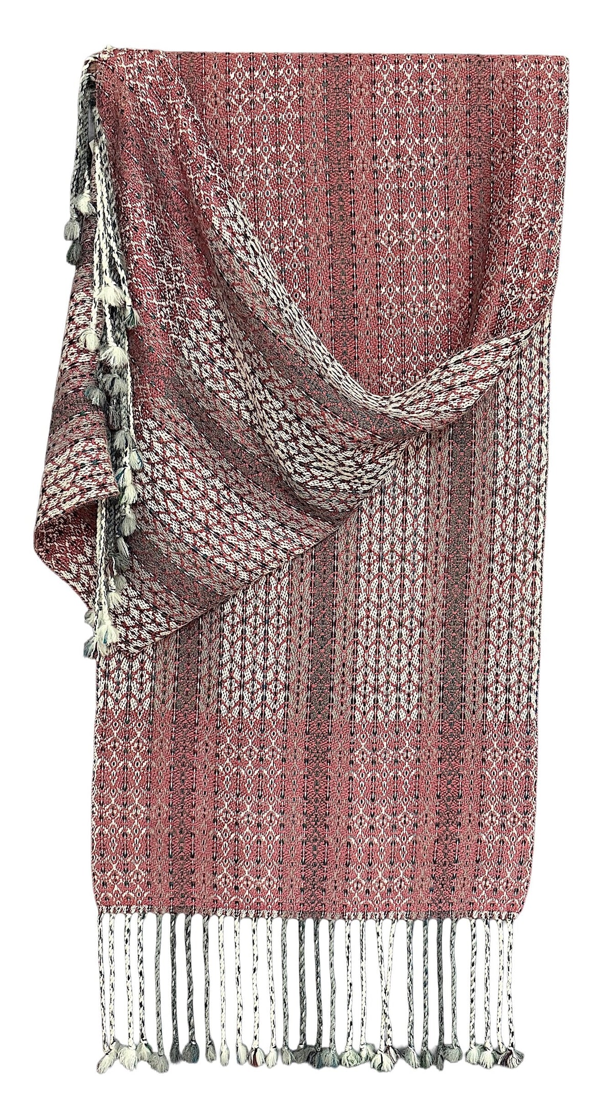 Handwoven Dubonnet Reversible Throw