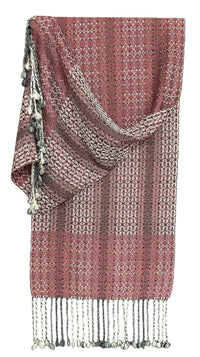 Handwoven Dubonnet Reversible Throw