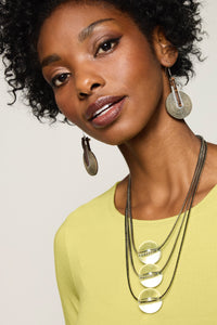 Acrylic Bead Trio Necklace