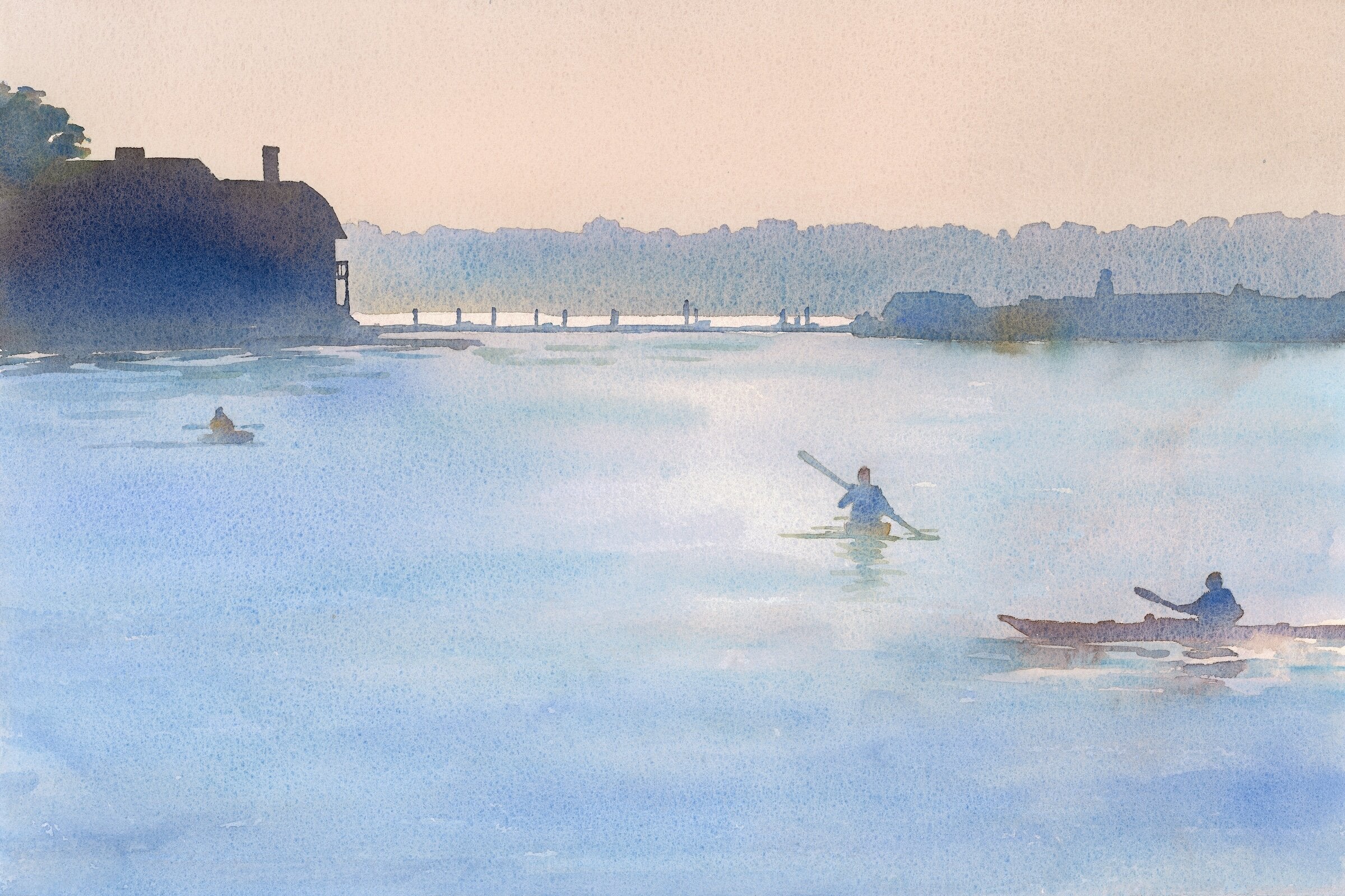 Paddling in Fog I
