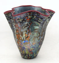 Large Celadon Seashell Fan Vase