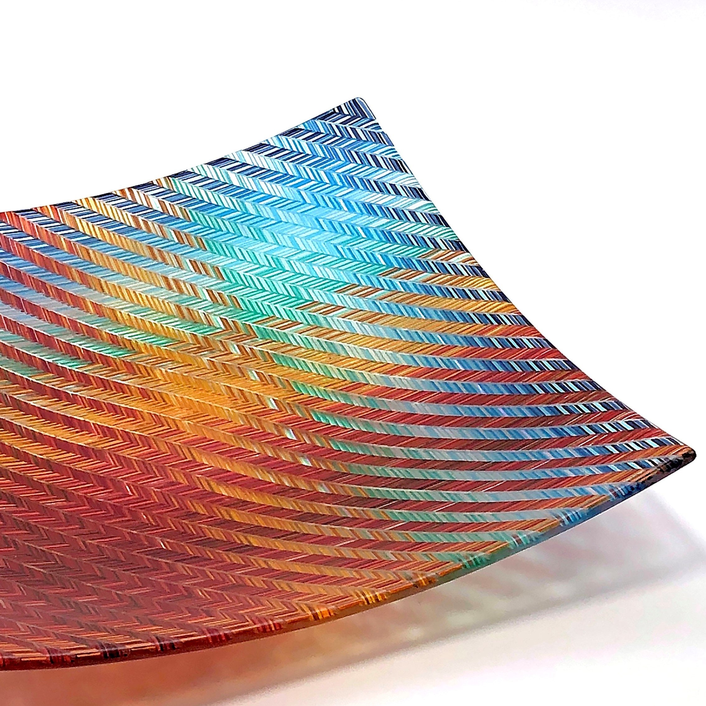 Desert V Chevron Tapestry Platter