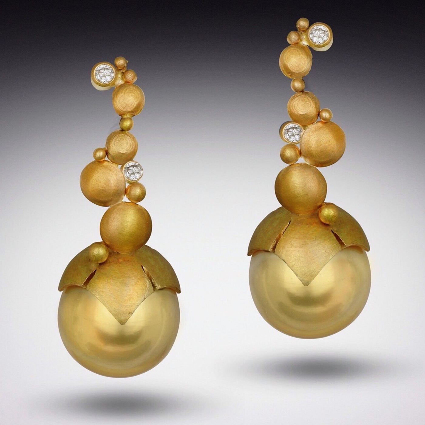 Golden South Sea Pearl Earrings
