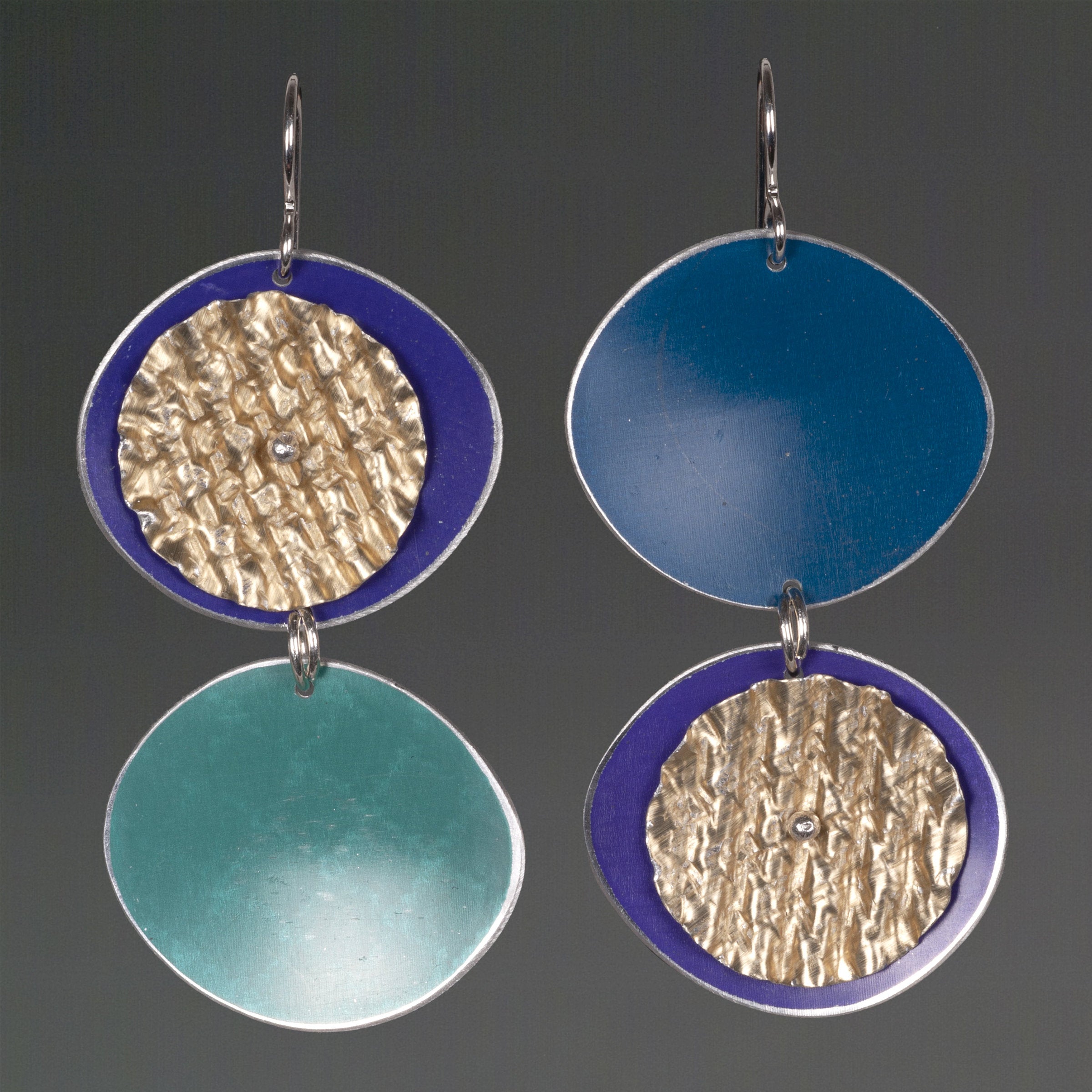 Purple, Turquoise, Royal Blue & Gold