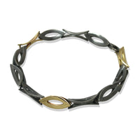 Moire Marque-Shaped Link Bracelet