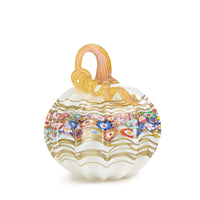 Floral Vines Pumpkin in Opal White